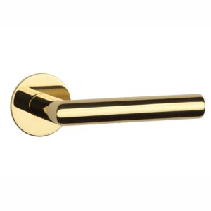 Deurkrukken OVAL 1750 ultra dun 3mm goud gepolijst PVD