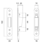 Technische tekening sluitplaat