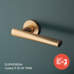 Aprile deurklinken Euphorbia mat goud