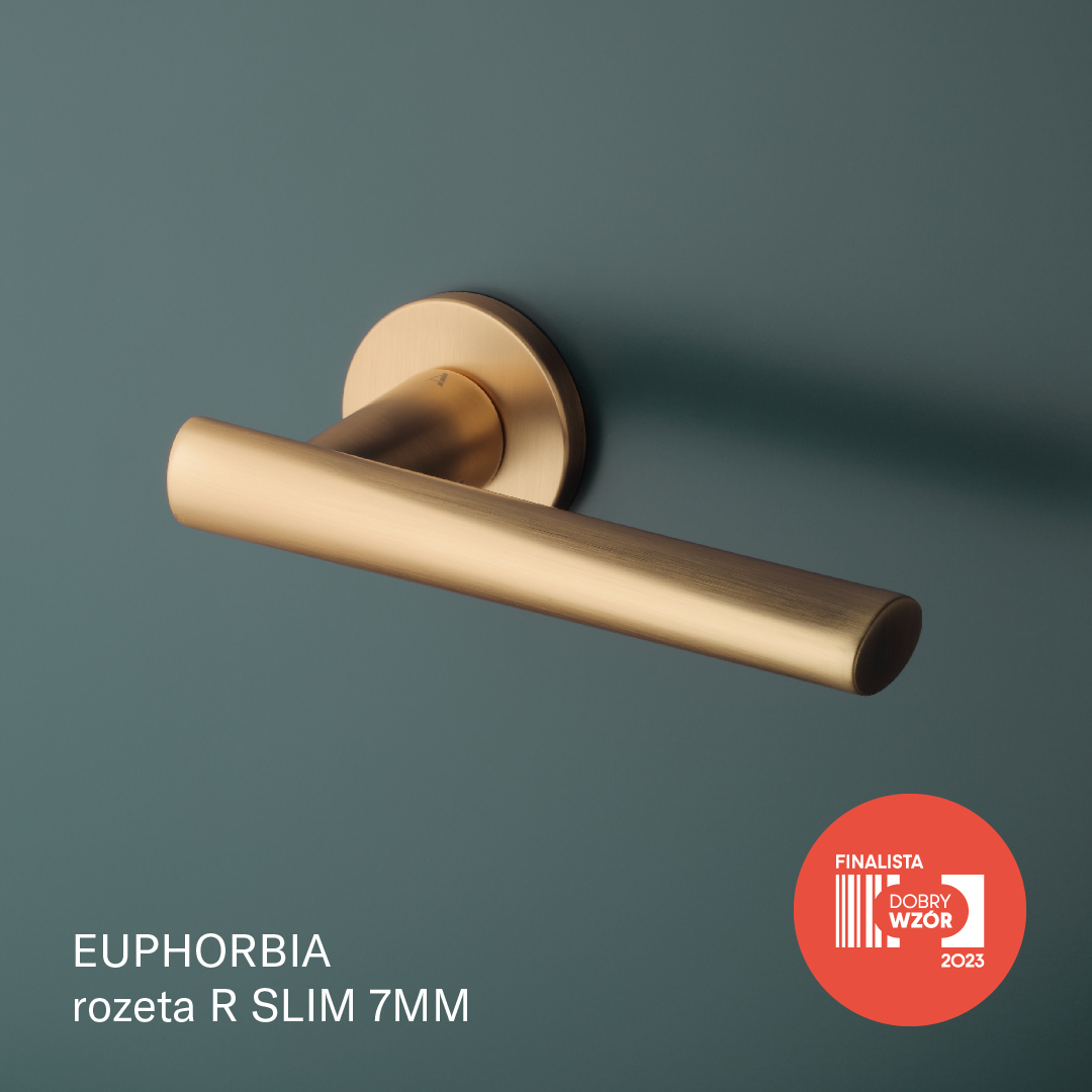 Aprile deurklinken Euphorbia mat goud