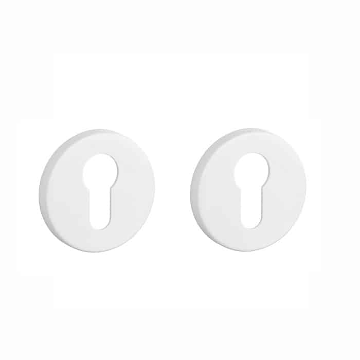 Aprile Premium cilinderrozetten Ø52x7mm mat wit