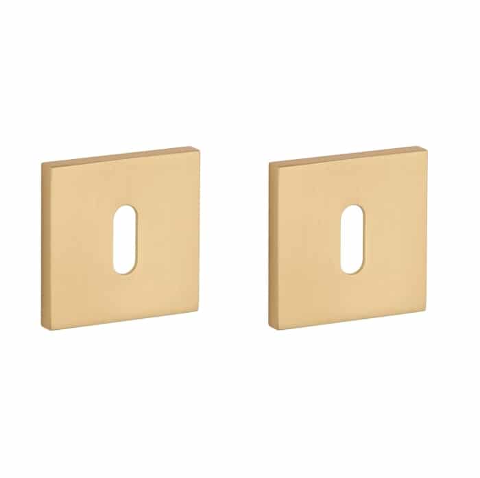 Aprile Comfort sleutelrozetten 53x53x7mm mat goud