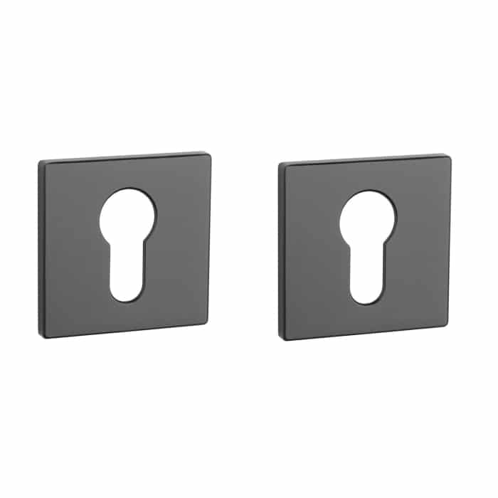 Aprile Prestige cilinderrozetten 52x52x5mm zwart