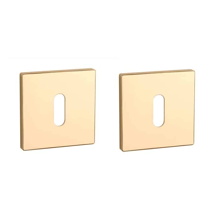 Aprile Prestige sleutelrozetten 52x52x5mm goud gepolijst