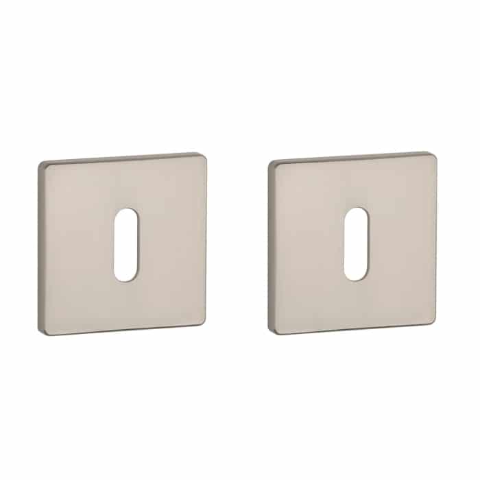 Aprile Prestige sleutelrozetten 52x52x5mm mat nikkel