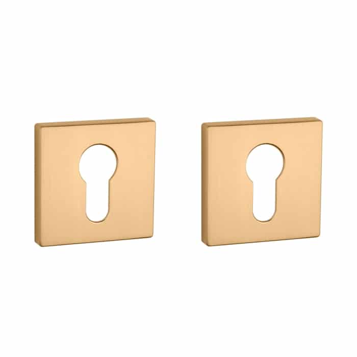 Aprile Premium cilinderrozetten 52x52x7mm mat goud