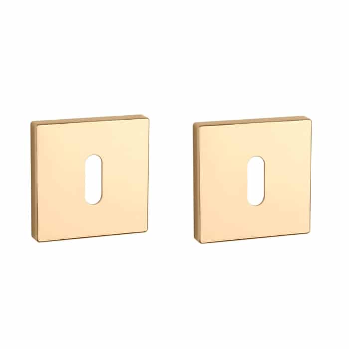 Aprile Premium sleutelrozetten 52x52x7mm gepolijst goud
