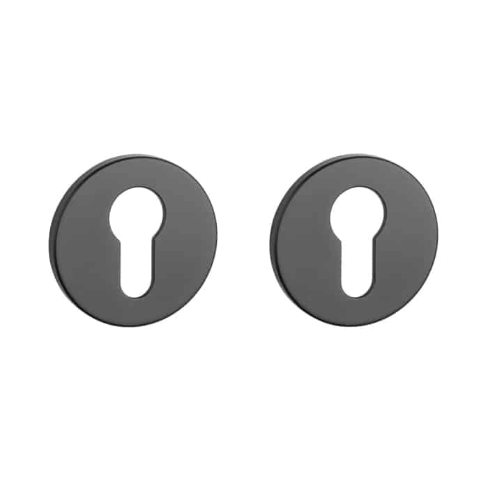 Aprile Prestige cilinderrozetten Ø52x5mm zwart