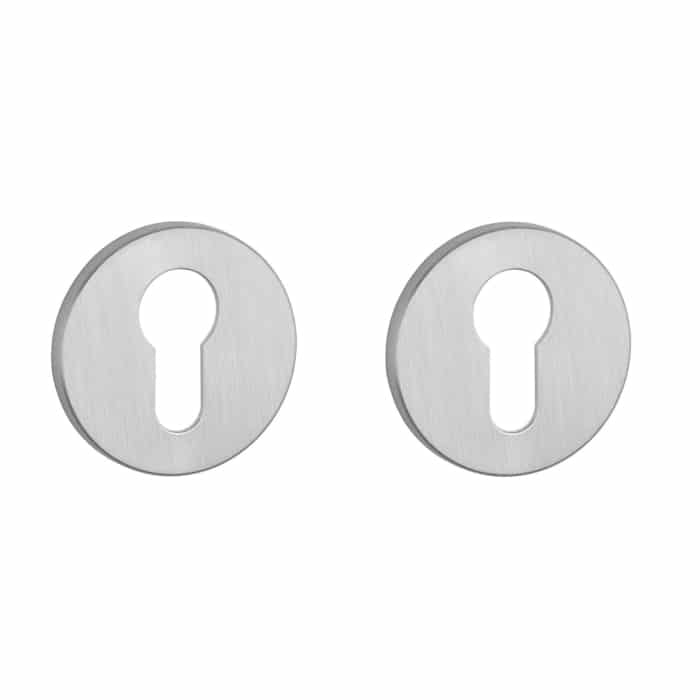 Aprile Prestige cilinderrozetten Ø52x5mm geborsteld Chroom