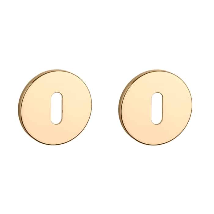 Aprile Prestige sleutelrozetten Ø52x5mm goud gepolijst