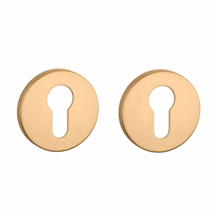 Aprile Premium cilinderrozetten Ø52x7mm mat goud