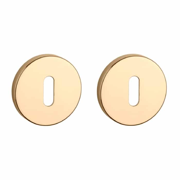 Aprile Premium sleutelrozetten Ø52x7mm gepolijst goud