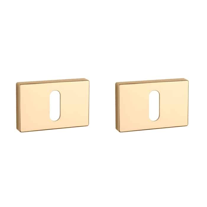 Aprile Premium sleutelrozetten 50x33x7mm gepolijst goud