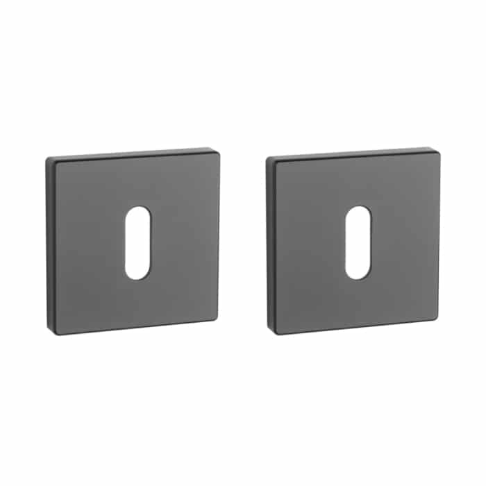 Aprile Comfort sleutelrozetten 53x53x7mm zwart