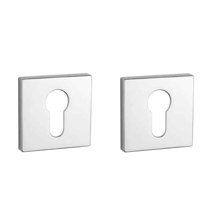 Aprile Comfort cilinderrozetten 53x53x7mm Chroom gepolijst