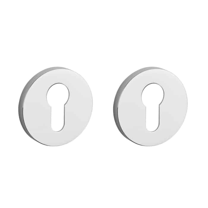 Aprile Comfort cilinderrozetten Ø53x7mm Chroom gepolijst