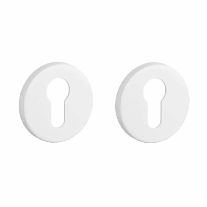 Comfort cilinderrozetten 7mm Ø53mm wit