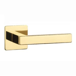 Deurkrukken KVADRAT 1760 ultra dun 3mm goud gepolijst PVD