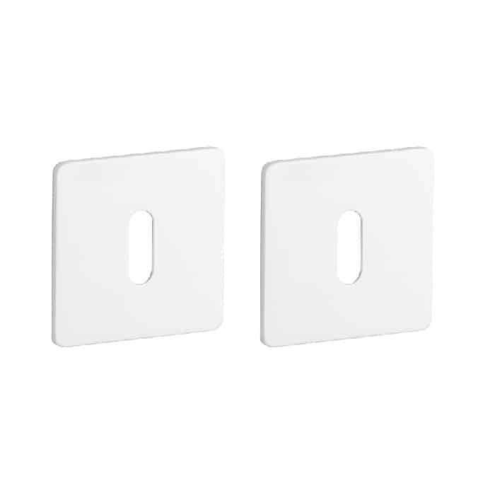 Witte sleutelplaatjes KVADRAT 1710 ultra dun 3mm