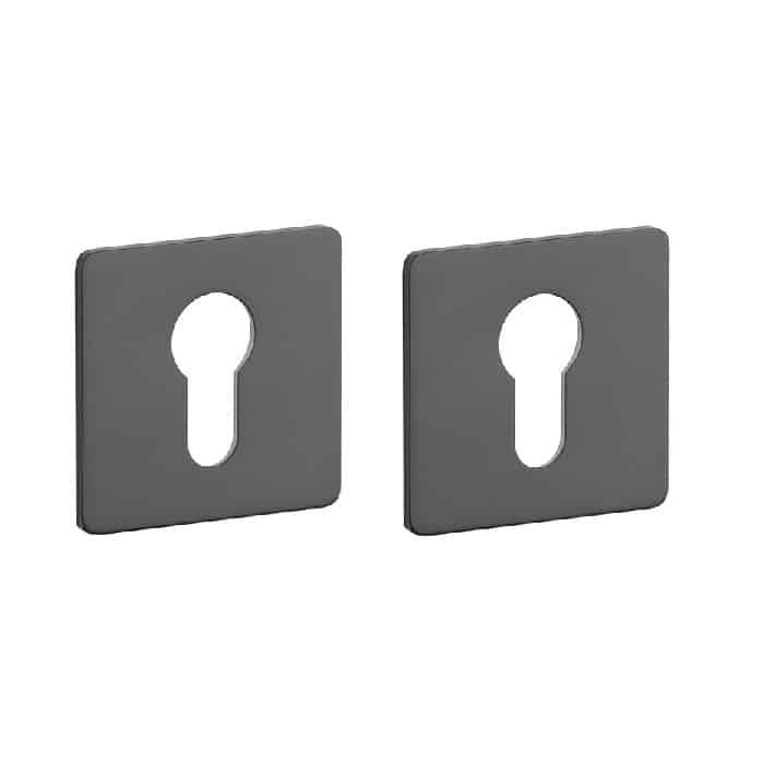 Zwarte cilinderplaatjes KVADRAT 1711 ultra dun 3mm