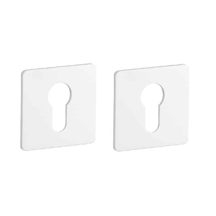 Witte cilinderplaatjes KVADRAT 1711 ultra dun 3mm