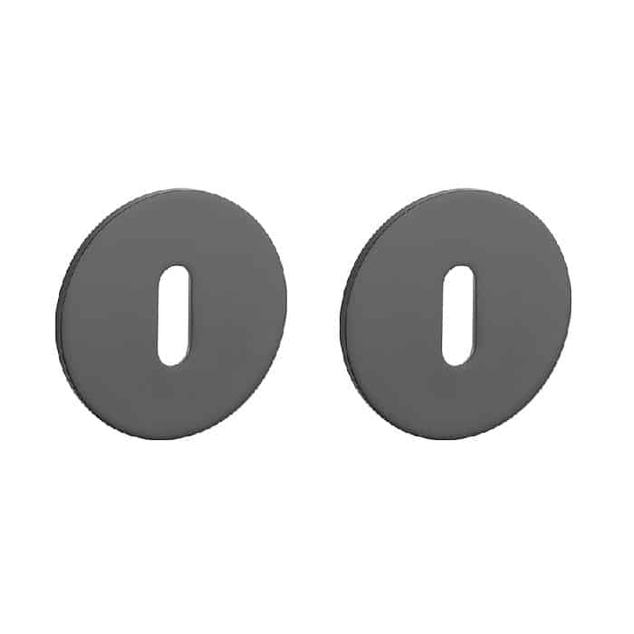 Zwarte sleutelplaatjes OVAL 1710 ultra dun 3mm