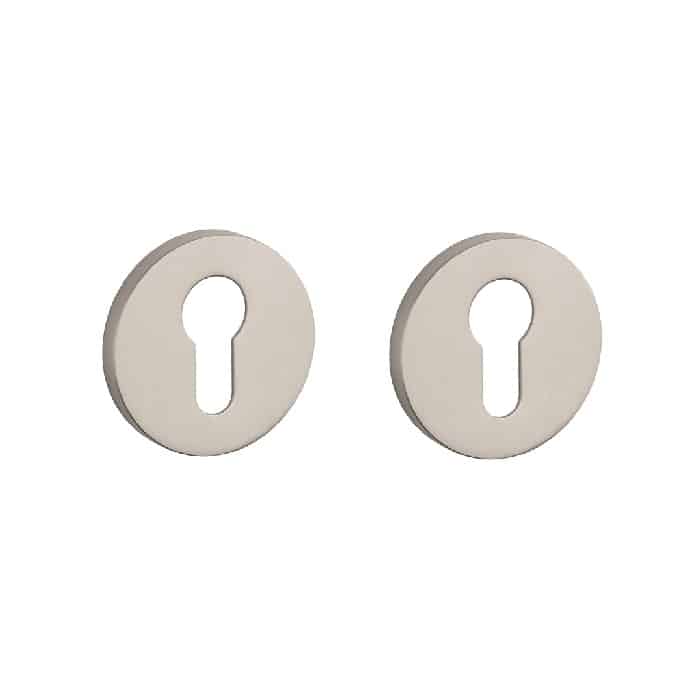 Stile cilinderrozetten Ø53x7mm nikkel