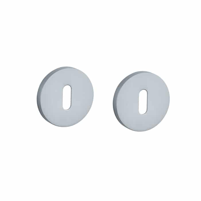 Stile sleutelrozetten Ø53x7mm mat Chroom