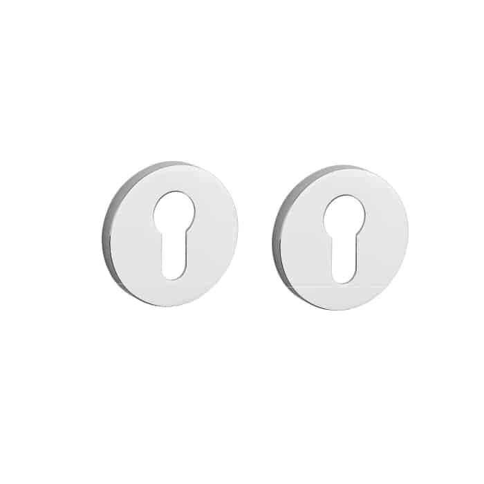 Stile cilinderrozetten Ø53x7mm Chroom gepolijst