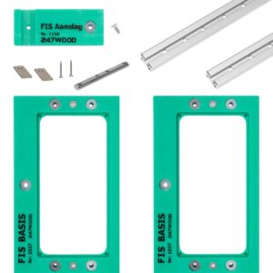 Freesmal set Fis basis voor verdekte scharnieren