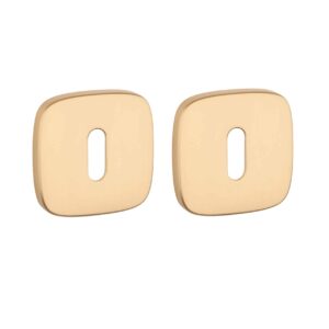 APRILE sleutelrozetten 52x52x7mm afgerond - mat goud