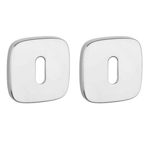 APRILE sleutelrozetten 52x52x7mm afgerond-Chroom gepolijst