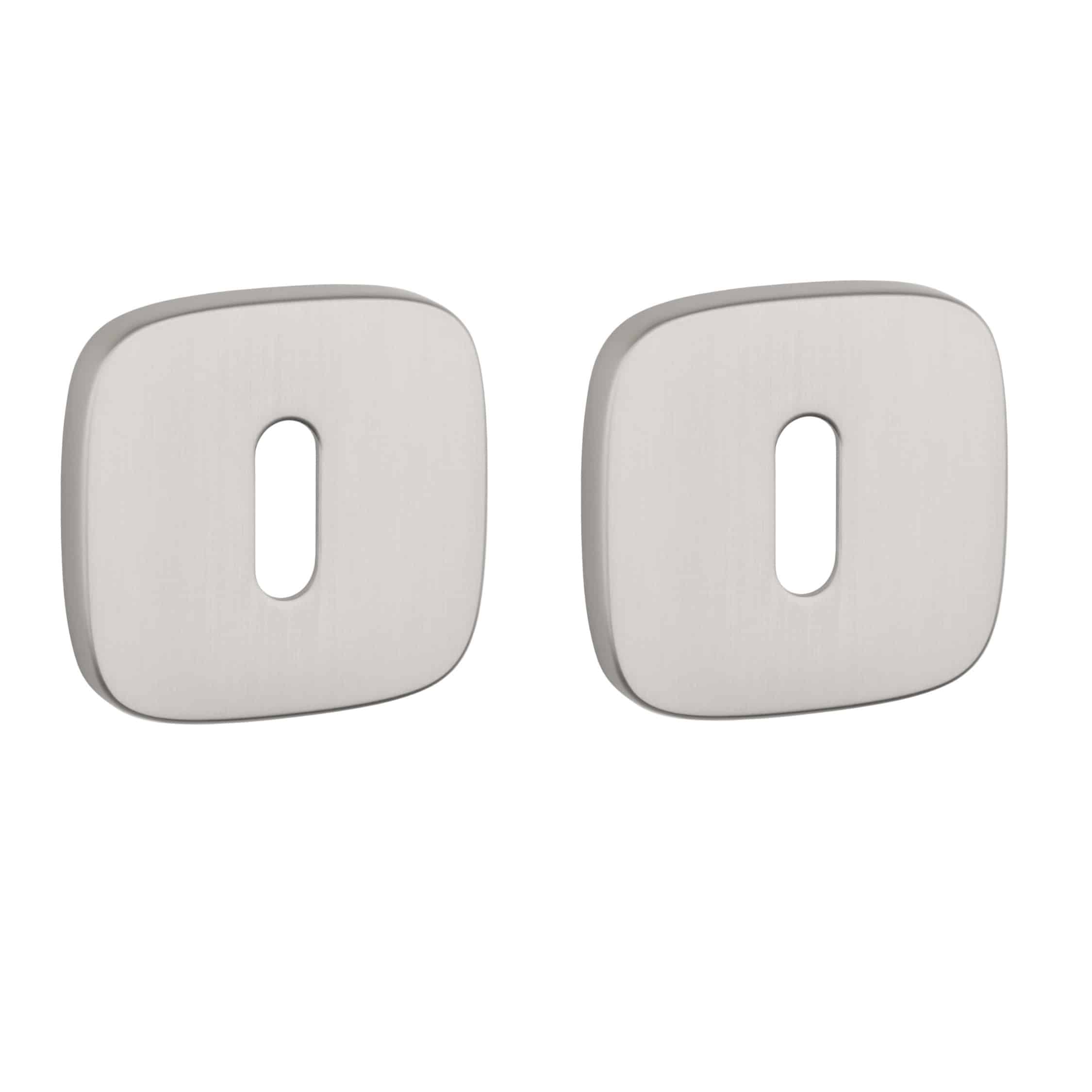 APRILE sleutelrozetten 52x52x7mm afgerond-nikkel