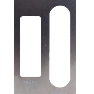 Inlegplaat Fis basis voor verdekte 3D scharnieren