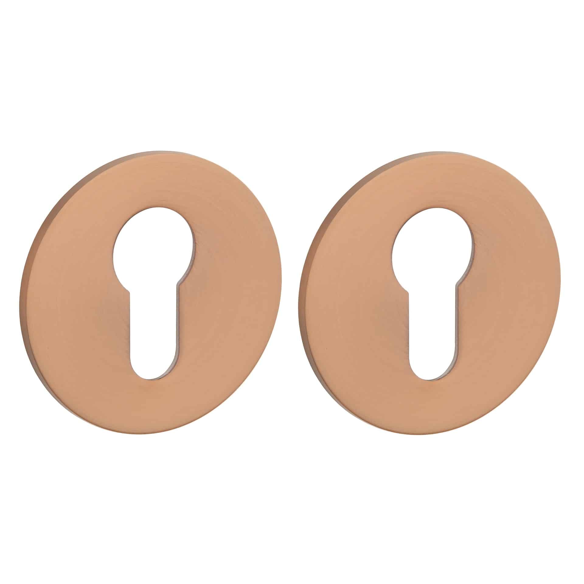 STERK cilinderplaatjes OVAL 1711 ultra dun 3mm - koper PVD