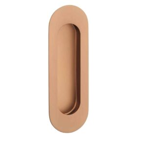 Schuifdeurkom 1717 - ovaal 120x40mm - koper PVD