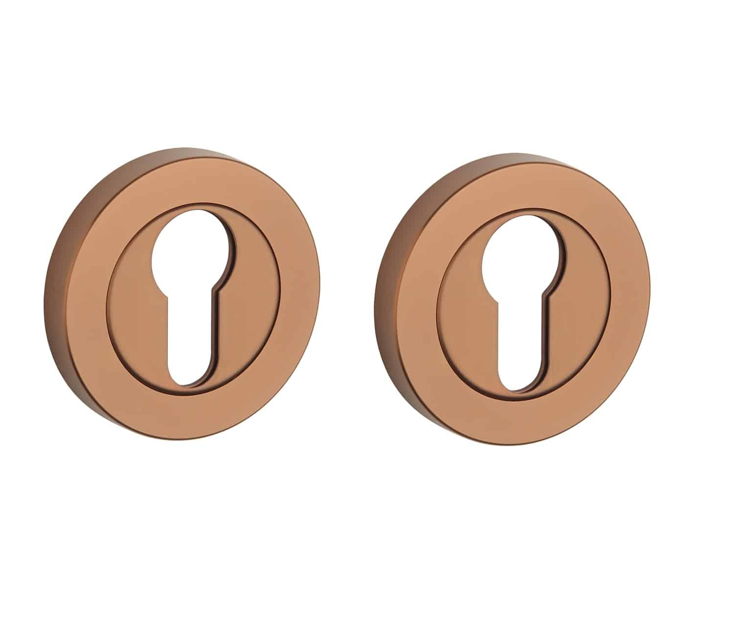 STERK cilinderrozetten 1711 OVAL PRO 8mm koper PVD