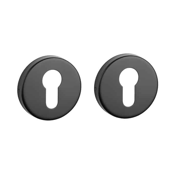 Sterk cilinderrozetten 1711 OVAL 9 mm zwart