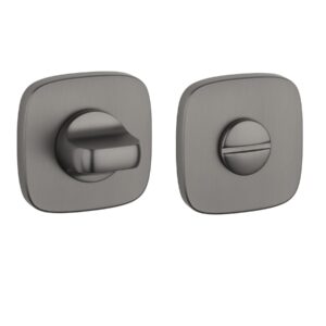 APRILE WC garnituur 52x52x7mm afgerond - Grafiet