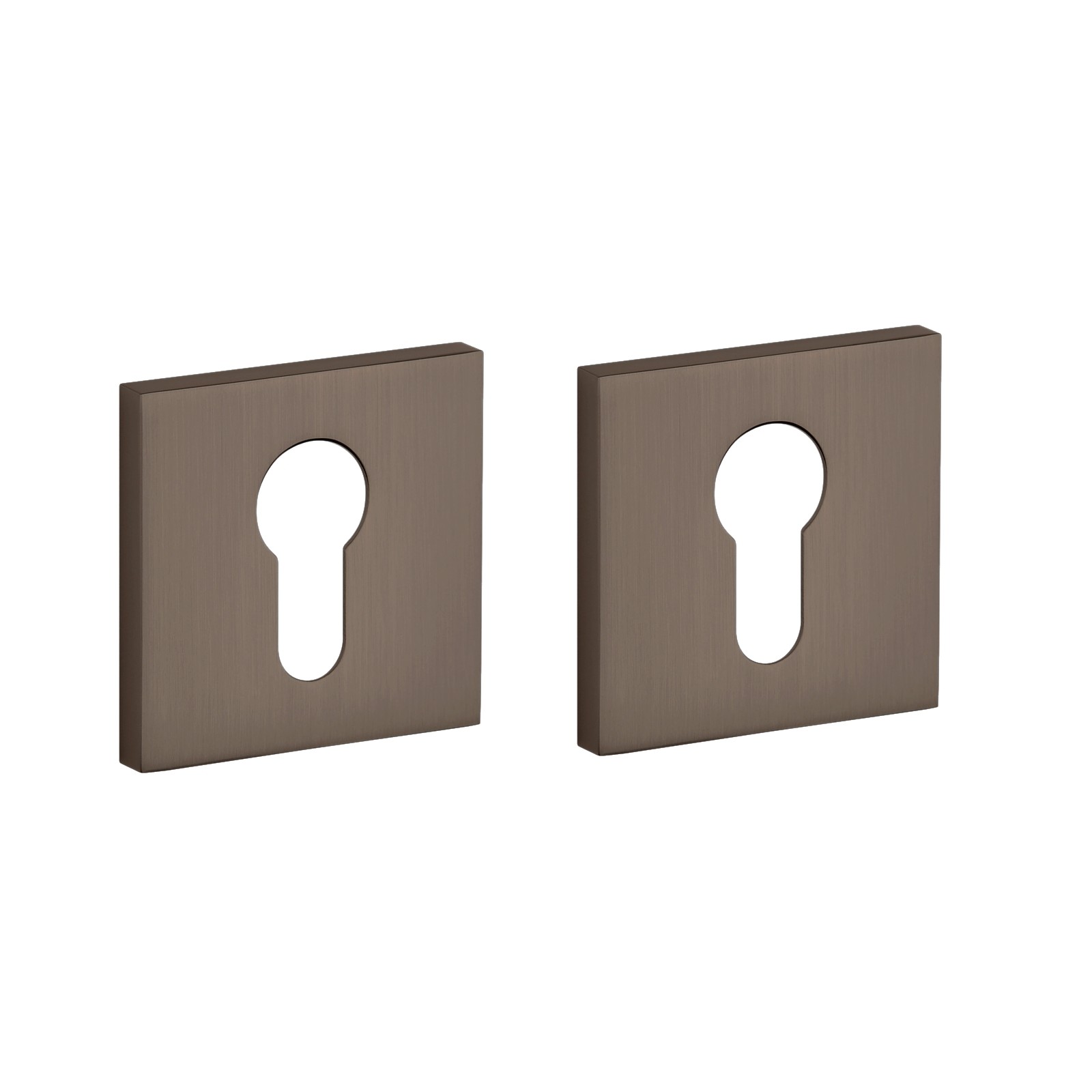 Aprile Comfort cilinderrozetten 53x53x7mm - Bruin