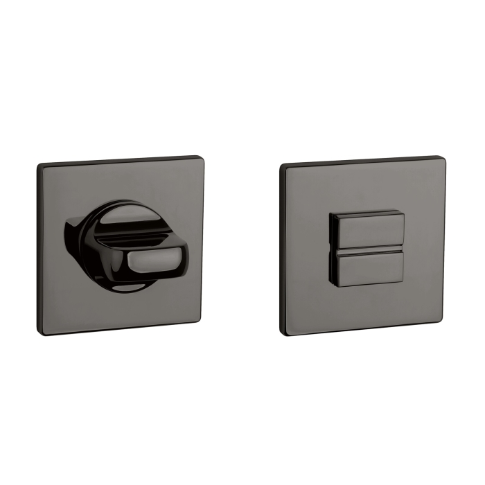 Aprile Prestige WC garnituur 52x52x5mm antraciet gepolijst PVD