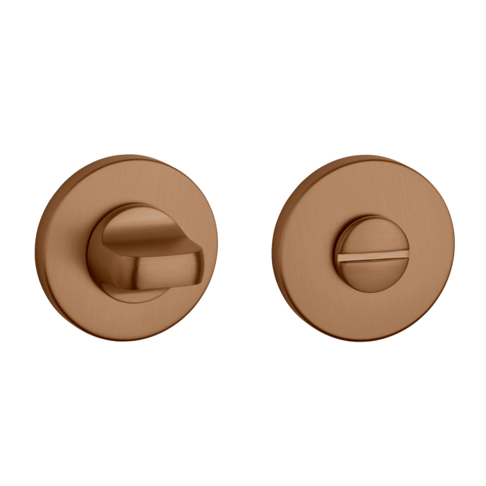 Aprile Premium WC garnituur Ø52x7mm mat koper PVD