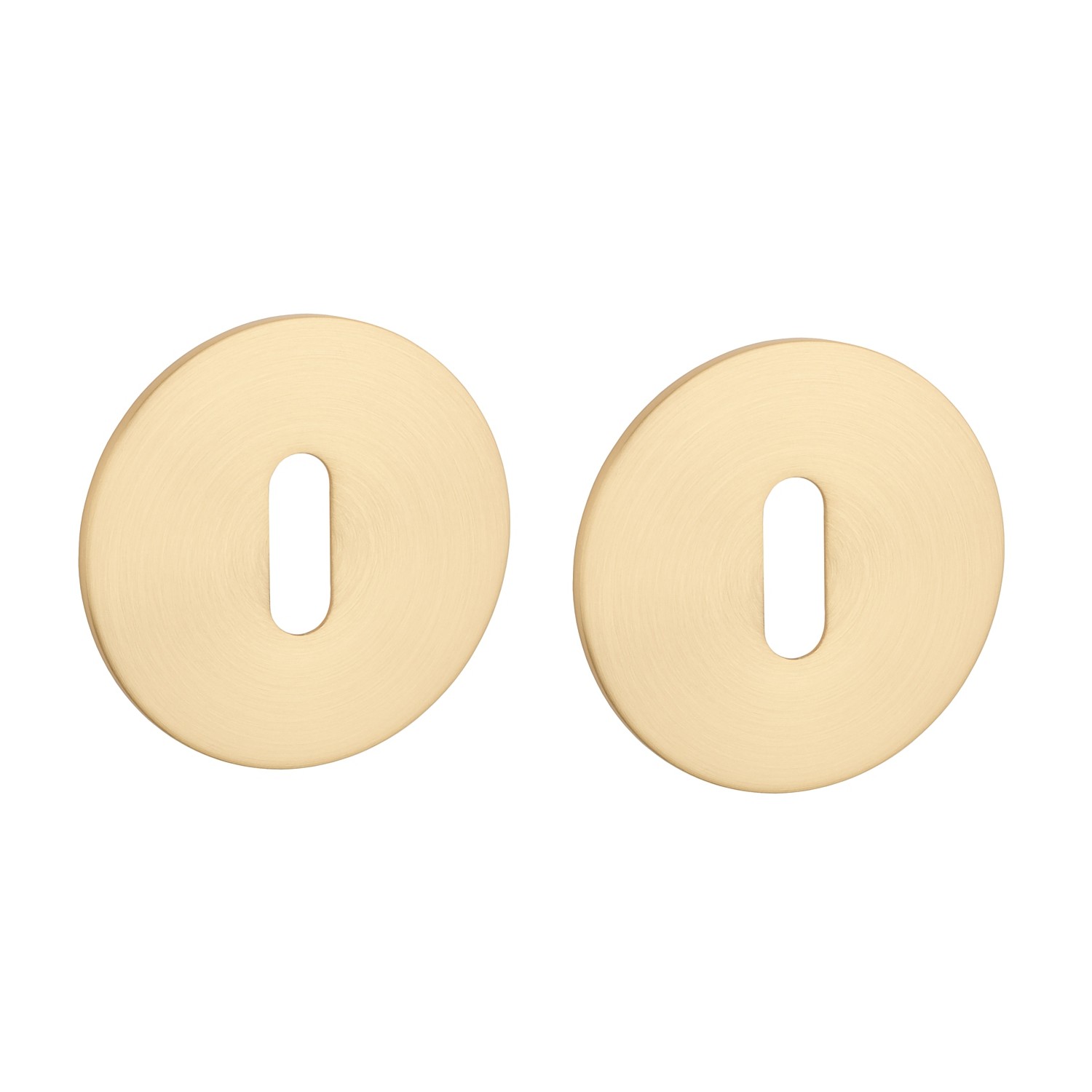 Sleutelplaatjes OVAL 1710 ultra dun 3mm - Mat goud