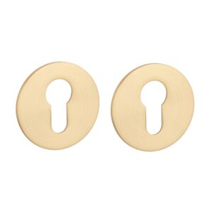 Cilinderplaatjes OVAL 1711 ultra dun 3mm - Mat goud