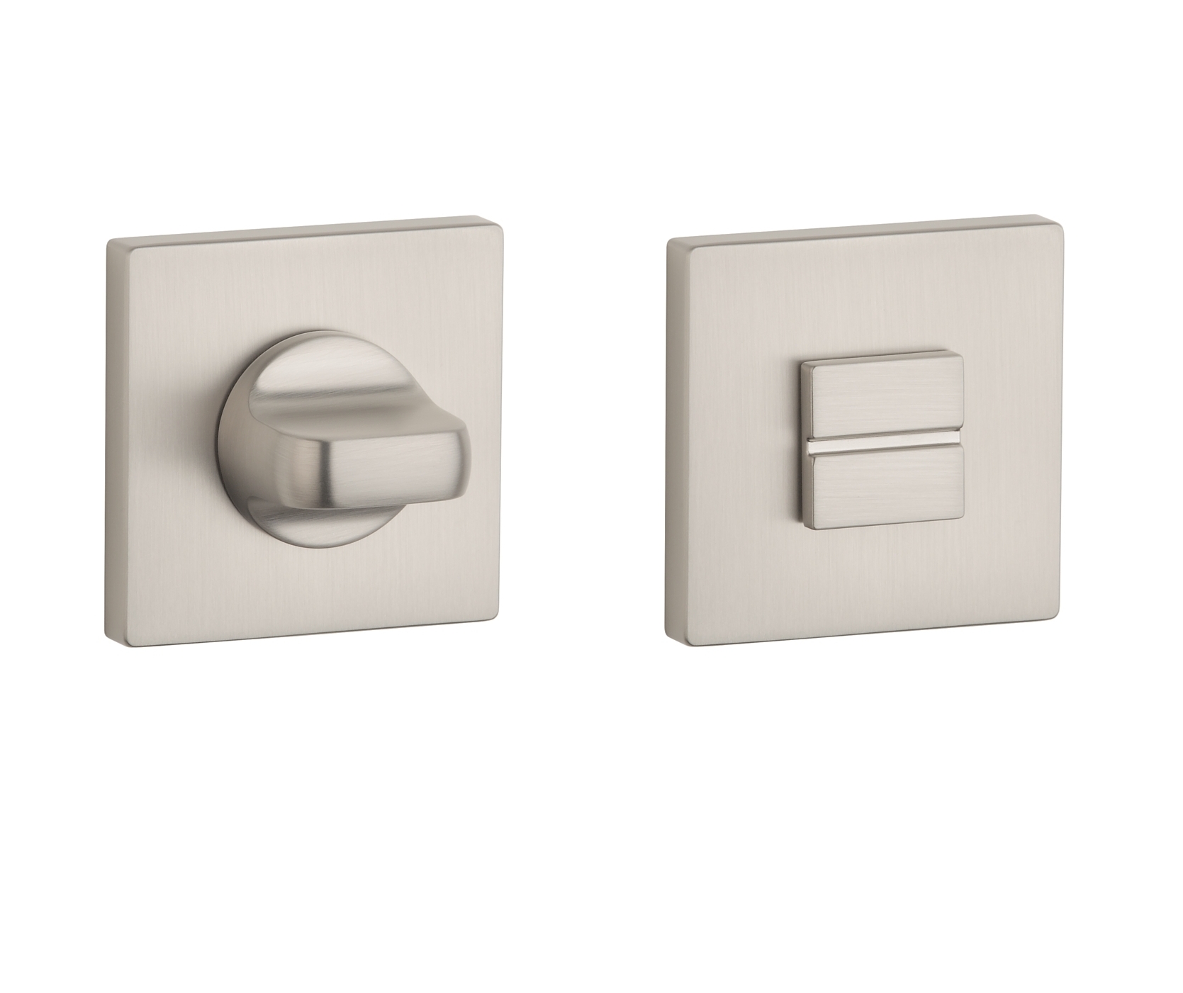 Aprile Premium WC garnituur 52x52x7mm mat nikkel