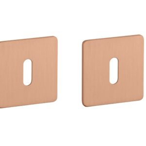 Sleutelplaatjes KVADRAT 1710 ultra dun 3mm koper PVD