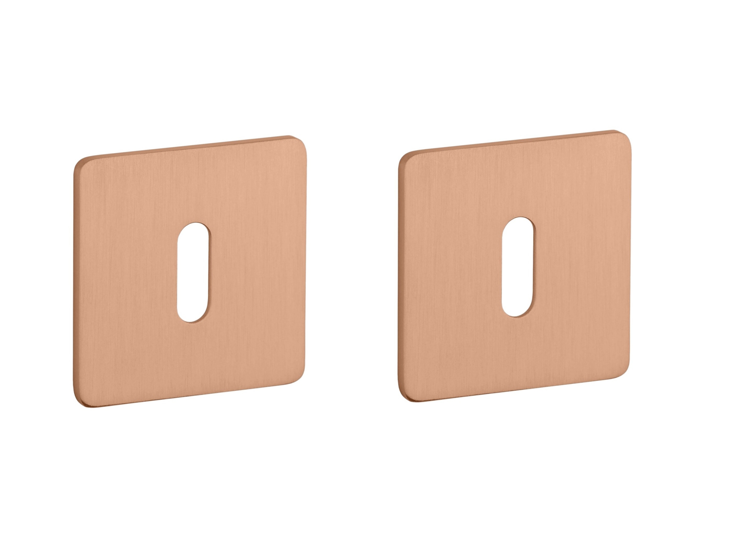 Sleutelplaatjes KVADRAT 1710 ultra dun 3mm koper PVD