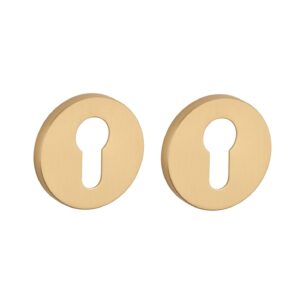 Stile cilinderrozetten Ø53x7mm - mat goud