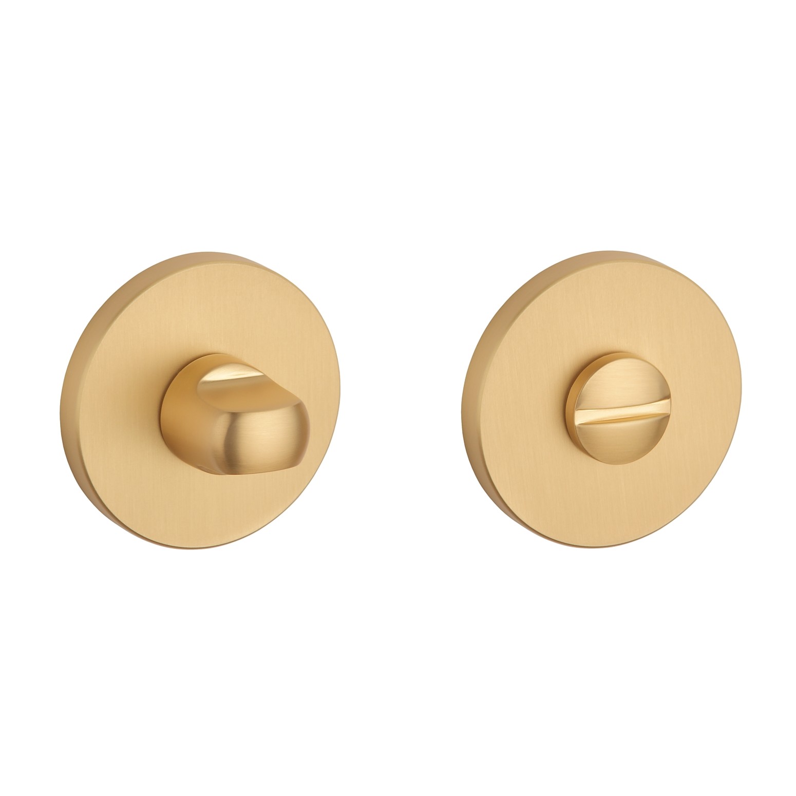 Stile WC garnituur Ø53x7mm - mat goud