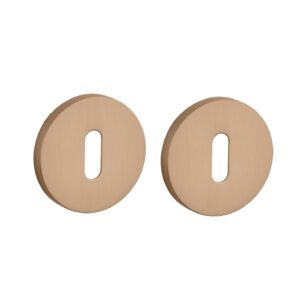 Stile sleutelrozetten Ø53x7mm - licht bruin